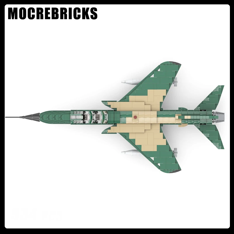 Serie militar MOC F-105G Wild Weasel Fighter Bombers colección de bloques de construcción Mini Kits modelos DIY ladrillos para niños juguetes regalos