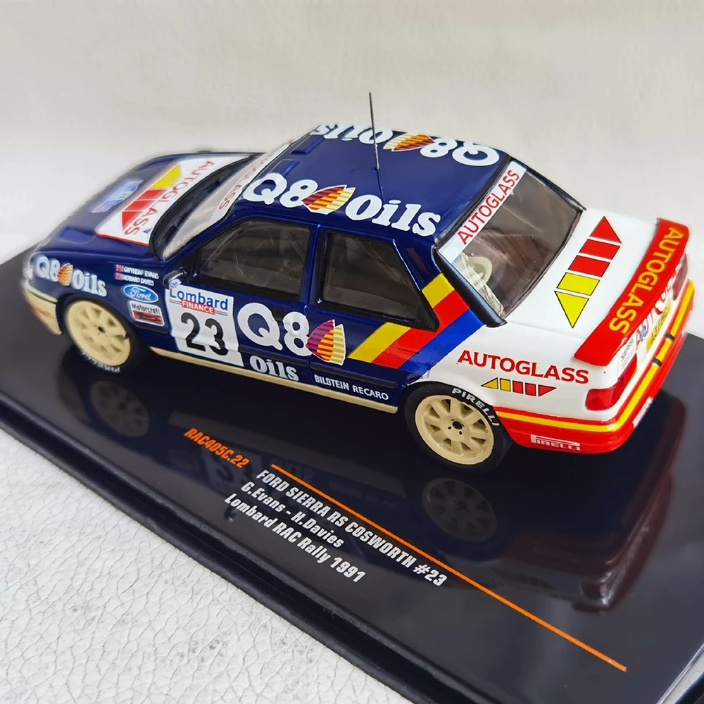Diecast IXO Escala 1/43 FORD SIERRA RS # 23 1991 liga modelo de carro brinquedo colecionável presente lembrança exibição ornamento