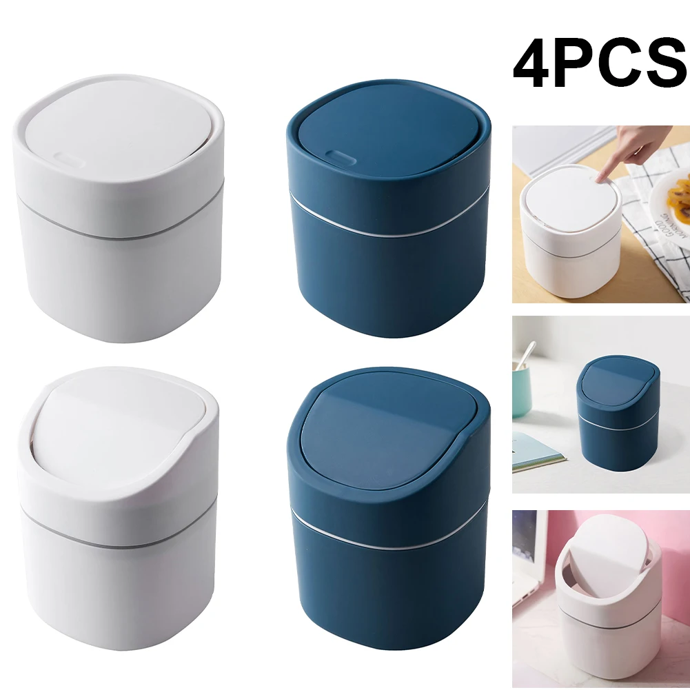 

Мини-корзина для мусора, настольная корзина для мусора, бочка для мелочей в скандинавском стиле, съемная крышка, аксессуары для домашнего хранения