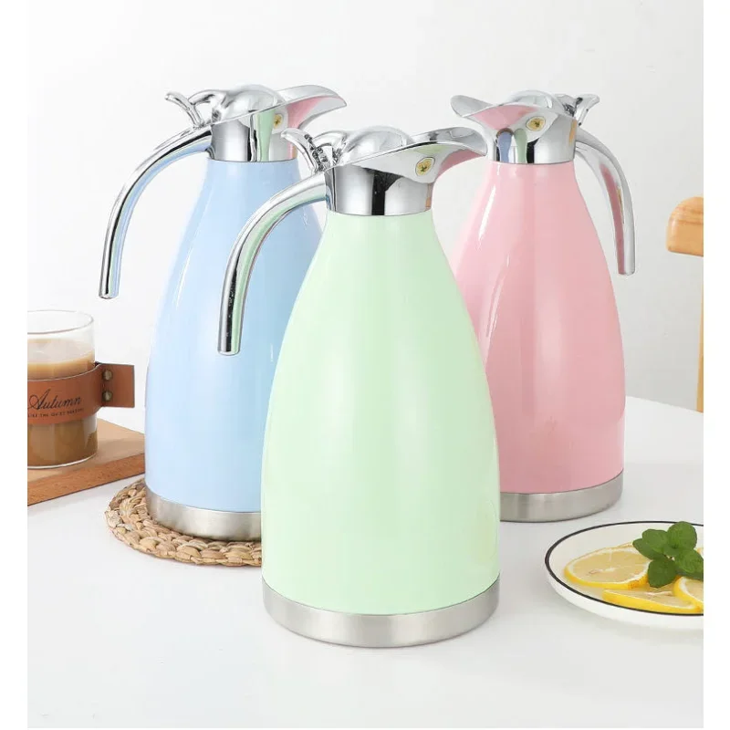 

NEW Portable Insulation Kettle 304 Stainless Steel Large Capacity Household Thermal Coffee Tea Insulation Pot Heat Kettle