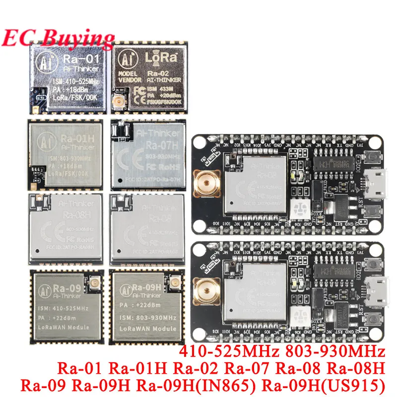Ra-08 Ra-08H Moduł płytki rozwojowej LoRaWAN LoRa WAN Ra-01 Ra-02 Ra-07 Ra-09 Ra-09H 410-525MHz 803-930MHz MCU Interfejs SMA