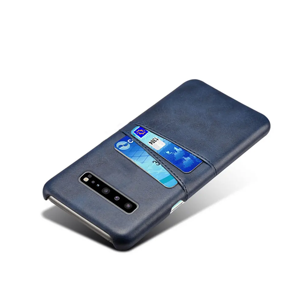 Card Phone Case Cover For Samsung Galaxy S10 5G S10Plus S10e S10lite S10 5G Slim PU Leather Business style Card Slots Fundas