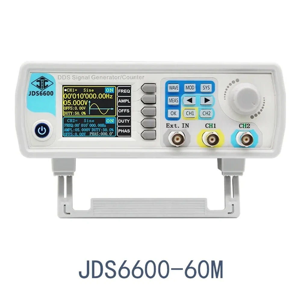 JUNTEK Function Signal Generator JDS6600-60M60MHz DDS Digital Control Dual-channel Frequency Meter Arbitrary Waveform Generator