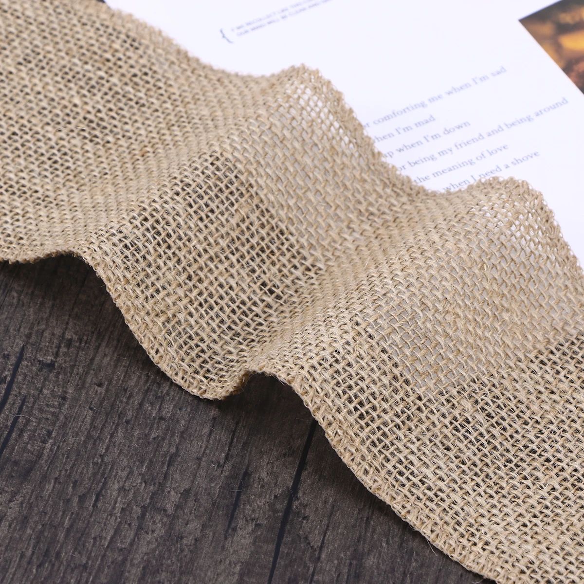 

Christmas Craft Burlap Jute Ribbon 3m Brown 10cm Decor DIY Hessian Gift Home Wedding Office Ribbon Sewing Supplies