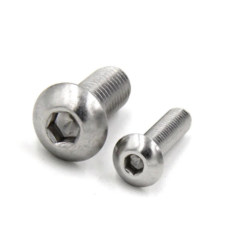 

ISO7380 M10 Carbon Steel Hexagon Socket Pan Head Fasteners Fasteners With Stainless Finish 25mm/50mm Length Plain Hex Head Bolts