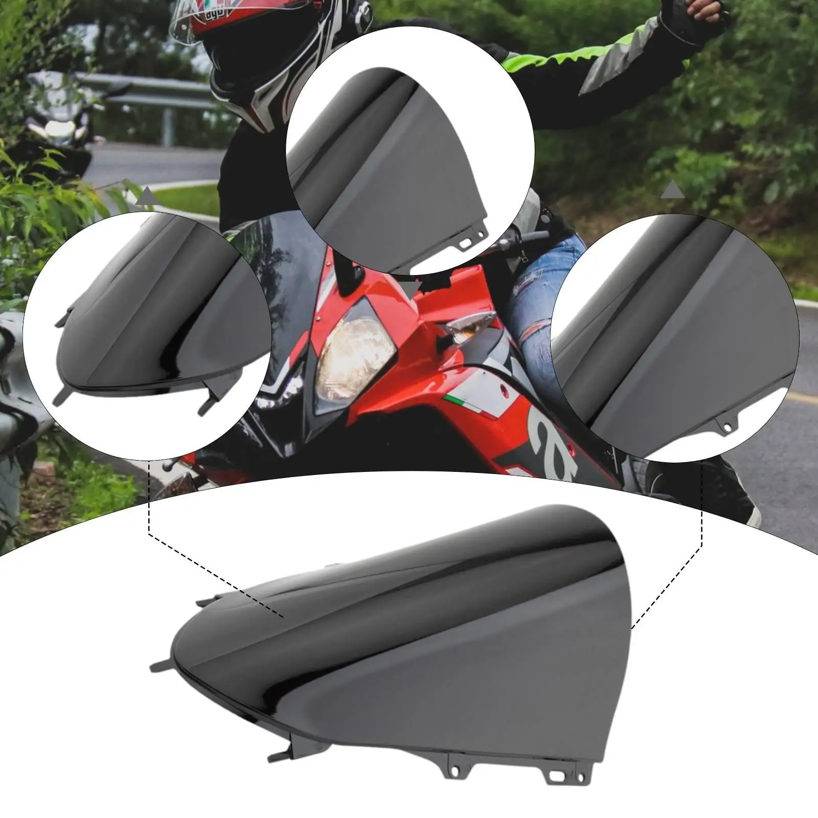 

Motorcycle Accessories Wing Windscreen Cover Race Height Deflector for Zhangxue 500RR DIY Upgrade Parts