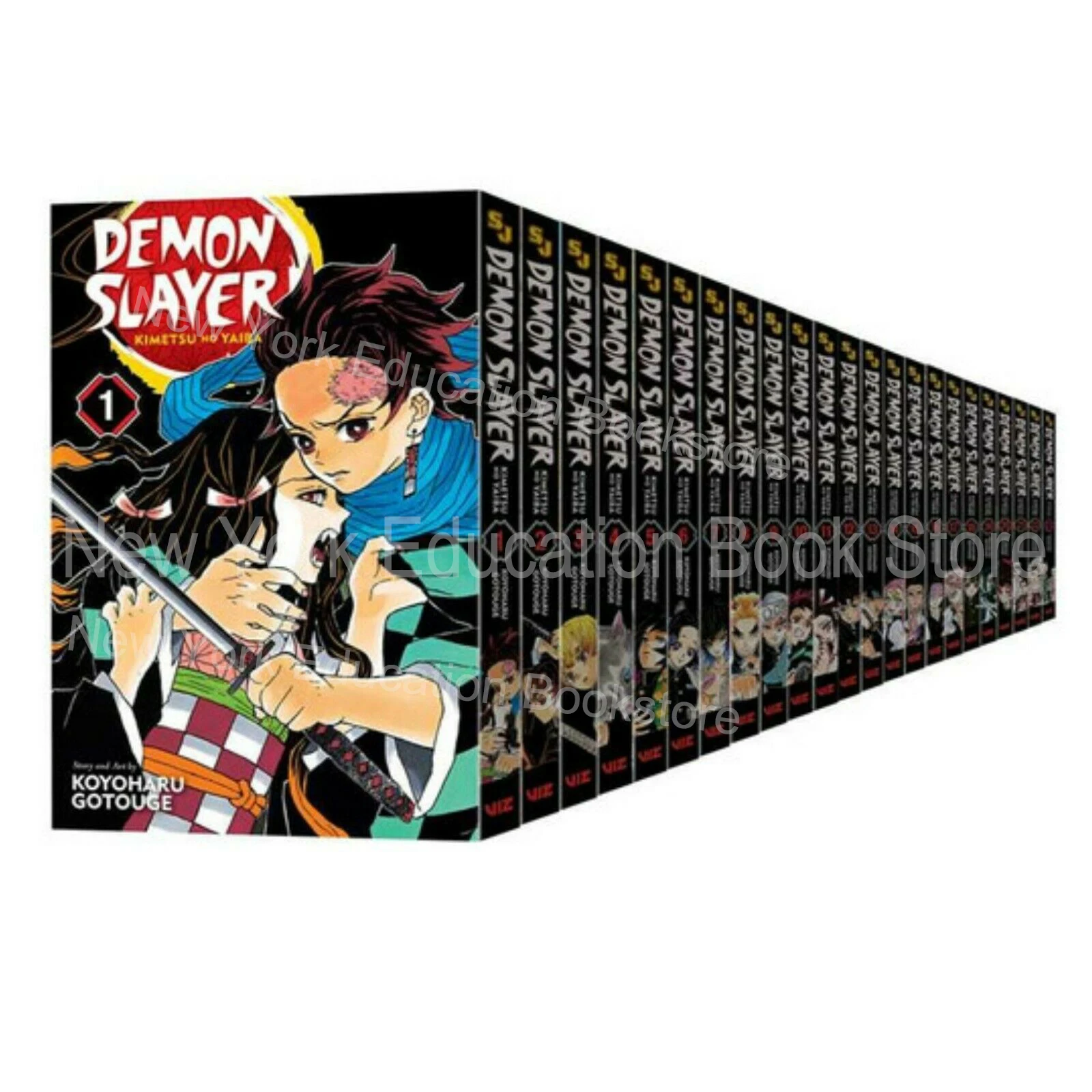 23 livros anime demon slayer kimetsu não yaiba mangá volume 1-23 versão em inglês história em quadrinhos