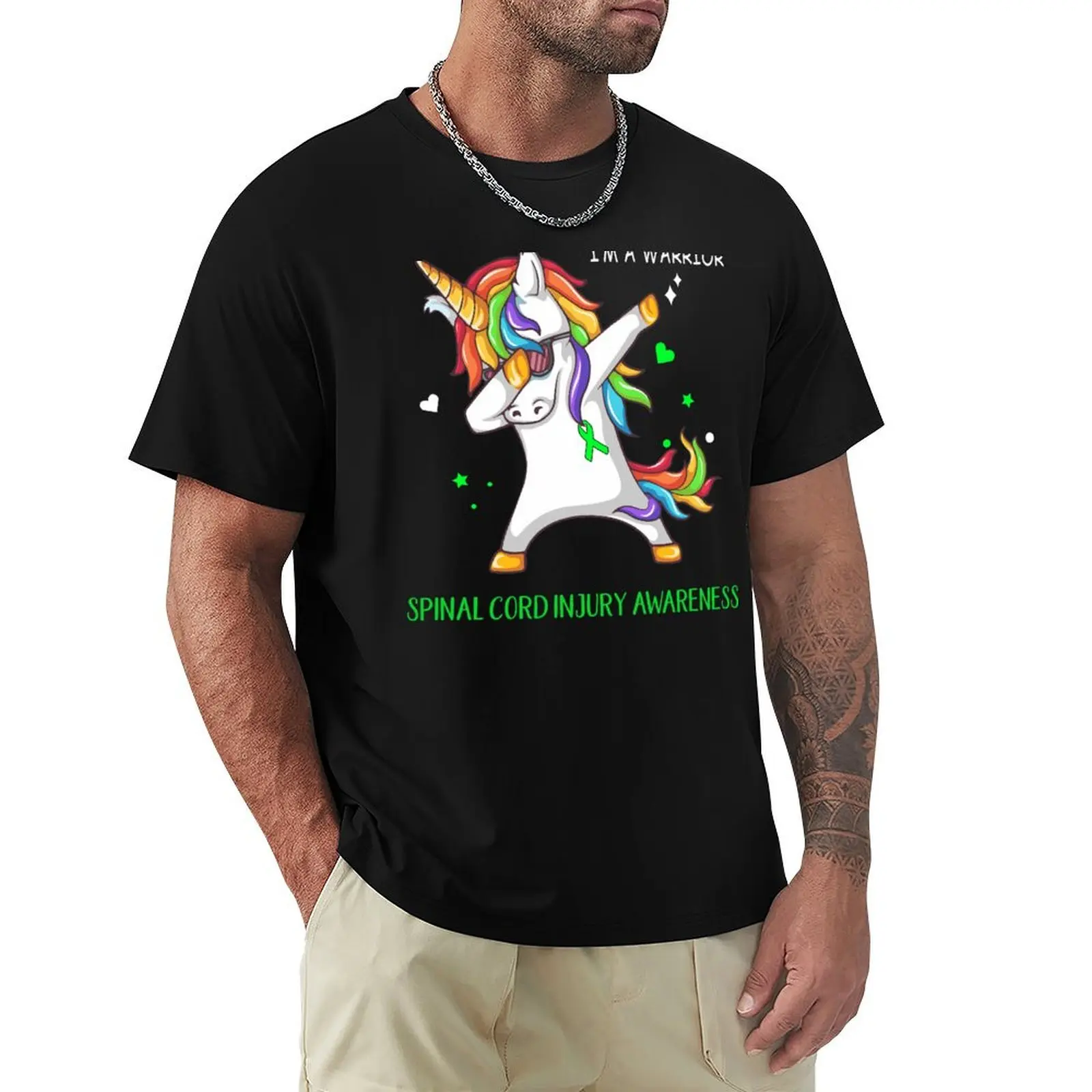 

I Am A Warrior Spinal Cord Injury Awareness T-Shirt blacks vintage graphic tee summer 2025 mens t shirt graphic