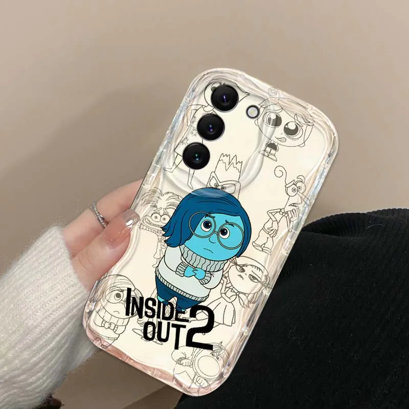 ديزني داخل خارج الكرتون قضية الهاتف لسامسونج غالاكسي S25 S24 S23 S22 S21 S20 A16 A55 A05 A07 الترا زائد FE 5G موجة النفط