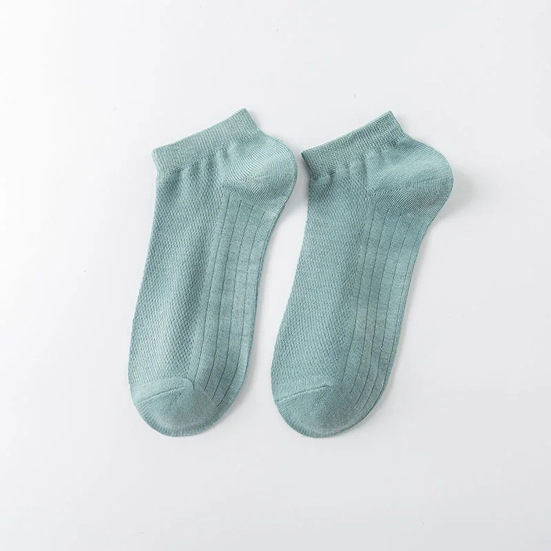 Hochwertige 6 Paar/Set Herren-Bootsocken aus Baumwolle, Sommer-Business-Mesh-Atmungsaktive Herrensocken, Neue Herrensocken in Übergröße EU38-45 – Detail 16