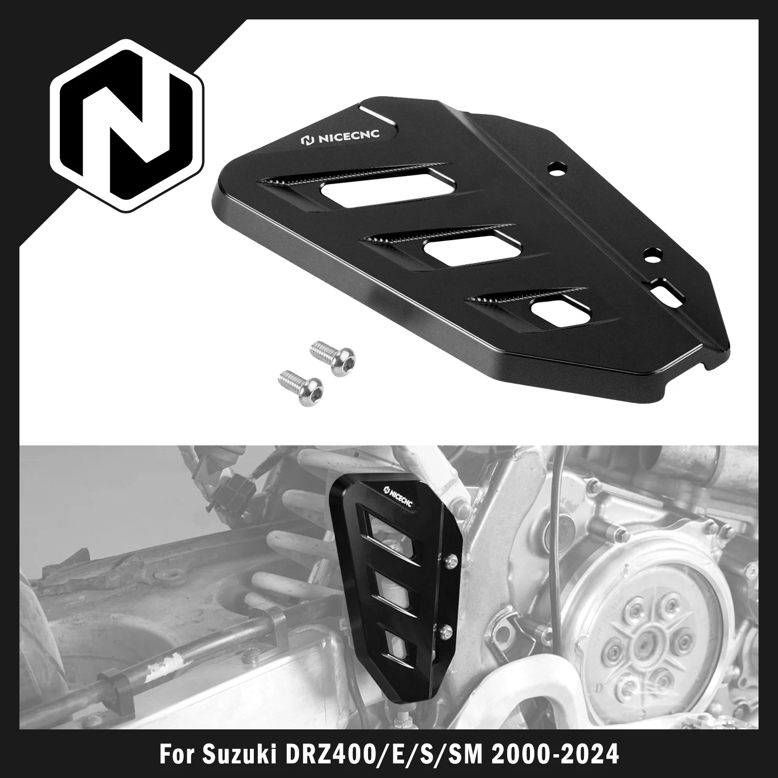 

NICECNC For Suzuki DRZ400SM DRZ400S DRZ400E DRZ 400 2000-2024 Rear Master Cylinder Guard DR-Z 400SM 400S 400E 400 43571-36E20