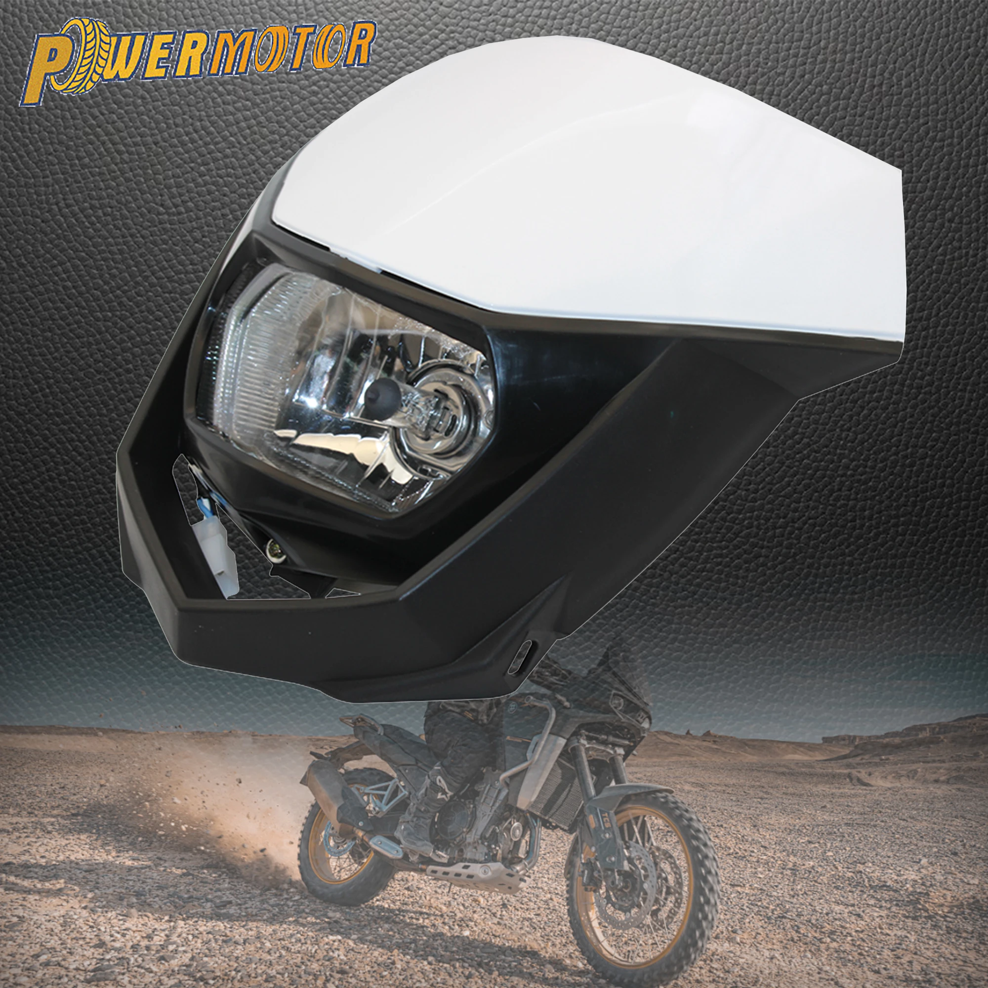 

Motorcycle Headlight H4 35W Head Light Plate Mask For Yamaha YZ YZF WR WRF Dirt Pit Bike Motocross Headlamp Modified Parts