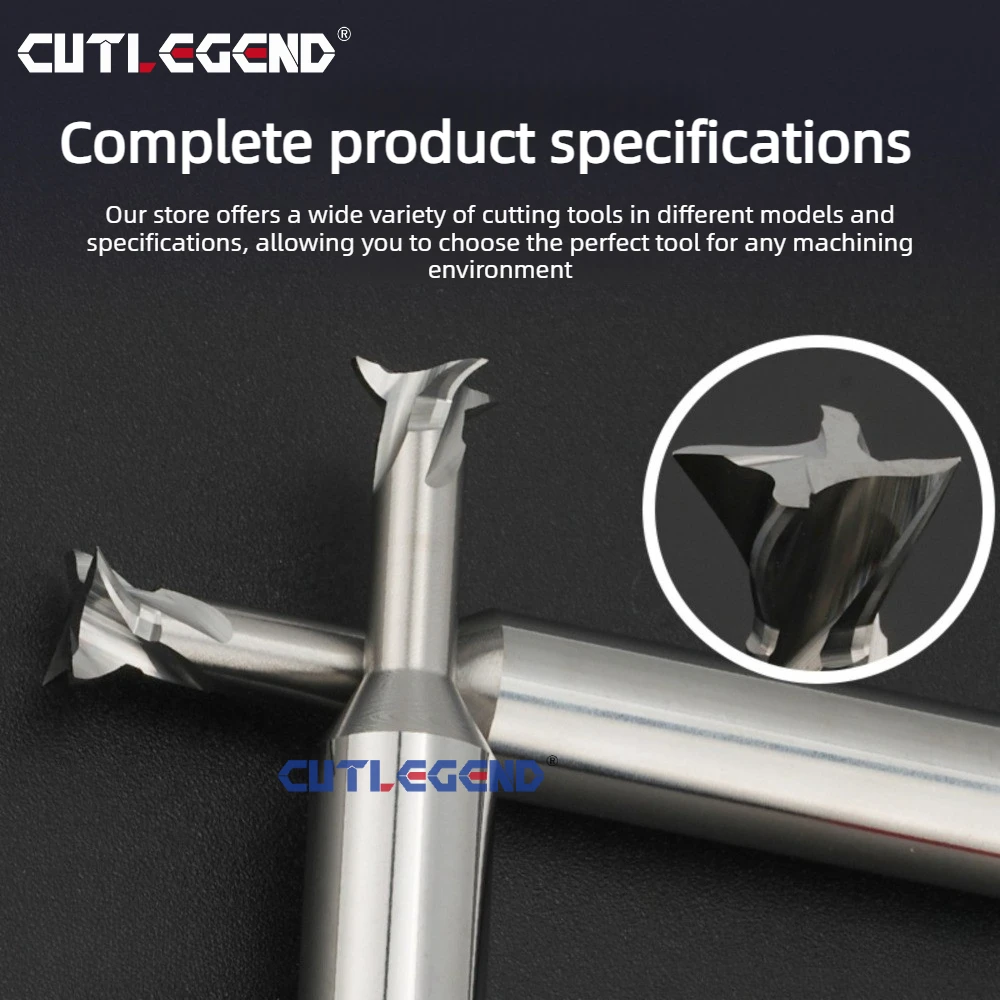 CUTLEGEND HRC60 Wolframkarbid-Schwalbenschwanzfräser 30 35 40 45 50 55 60 65 70 75 80 85 Winkel Durchmesser 1mm-12mm für Aluminium – Detail 6