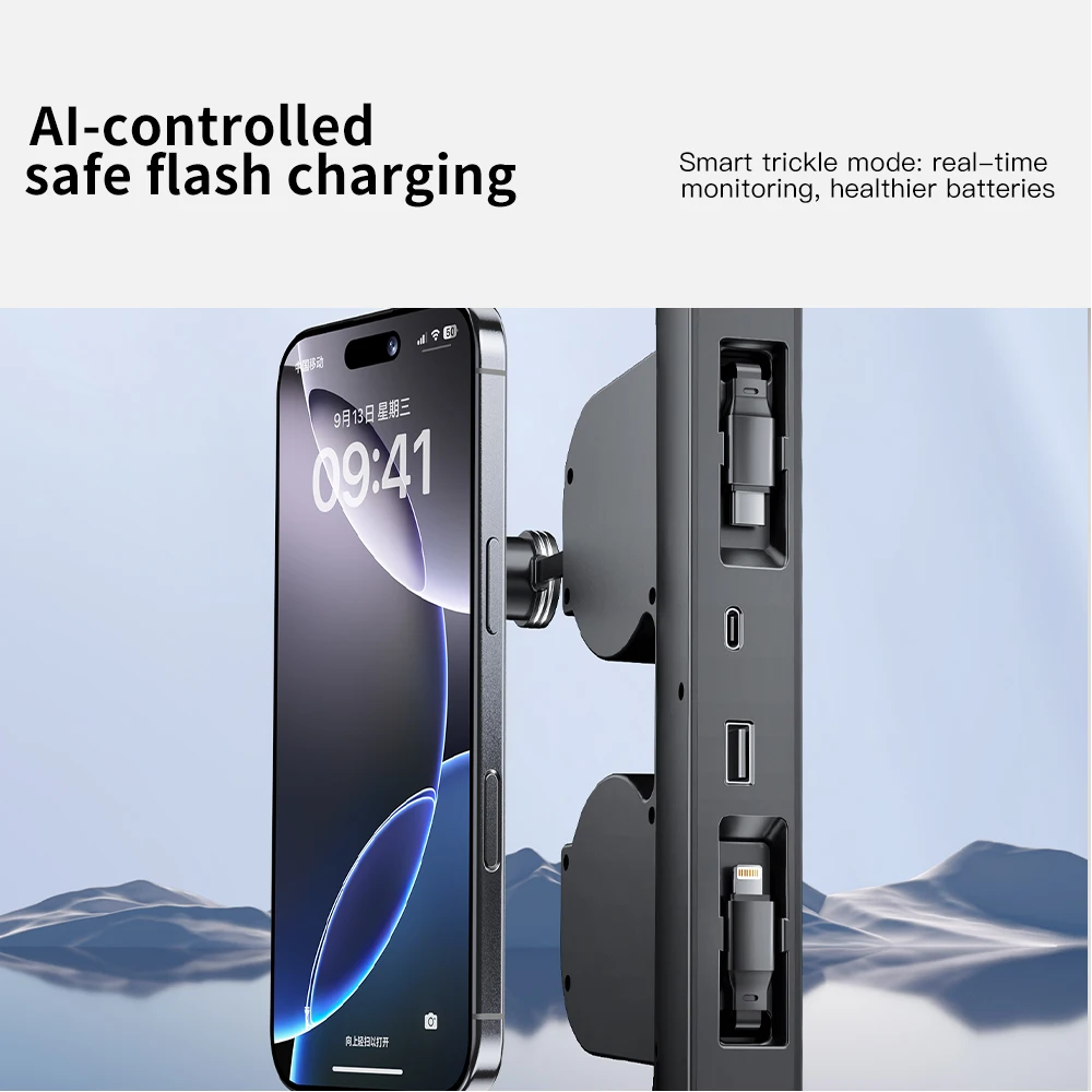 YZ لطراز تسلا الجديد 3 Y هايلاند جونيبر 2025 45 واط شاحن سريع توسيع حوض سيارة USB تحويلة محور محطة إرساء ذكية