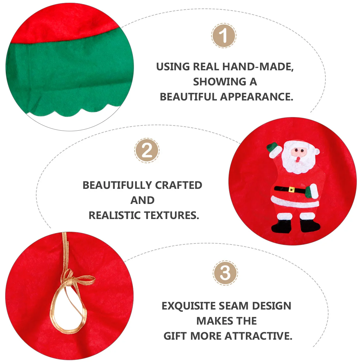 

1pc Christmas Tree Skirt Rustic Snowflake Pattern Xmas Tree Apron Cover Floor Ornament For Holiday Party Decorations