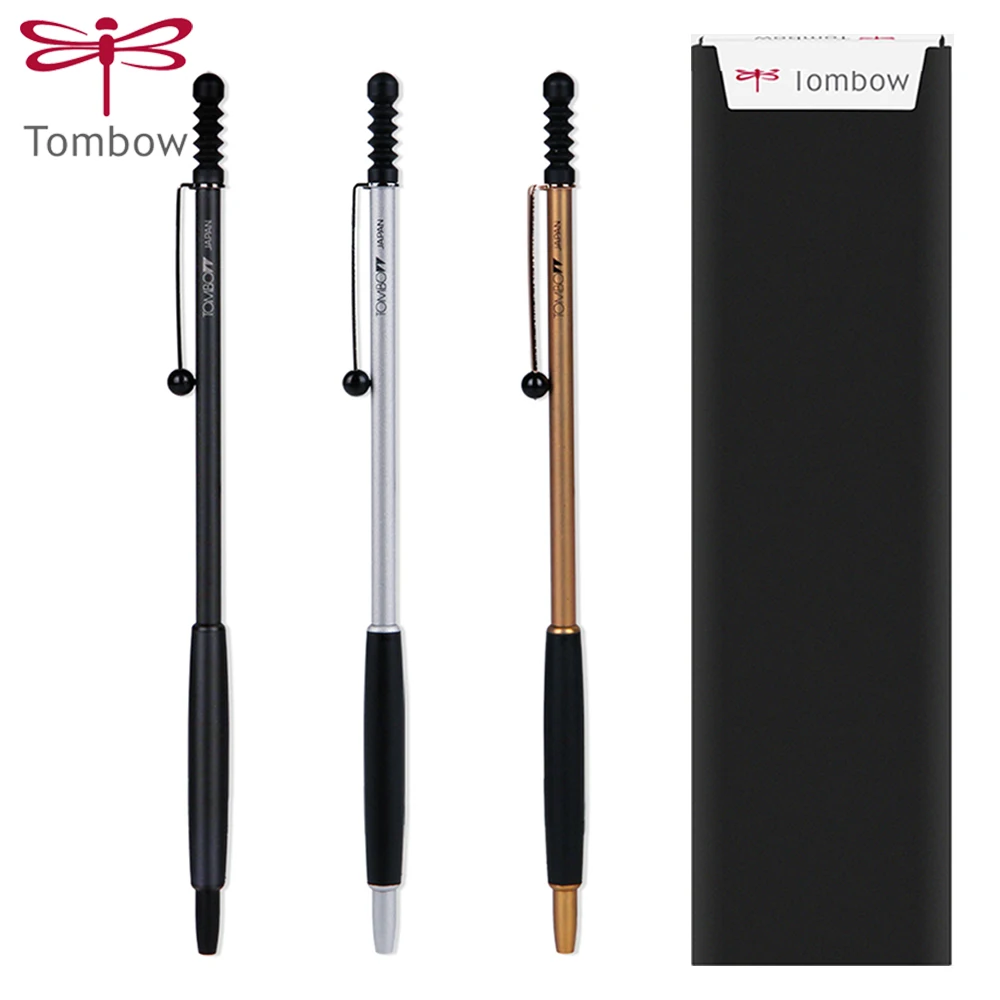 1pcs Japan TOMBOW ZOOM Slim Metal Ballpoint Pen 0.7mm Black Gel Pen BC-ZS Business Signing Writing Smooth School Supplies