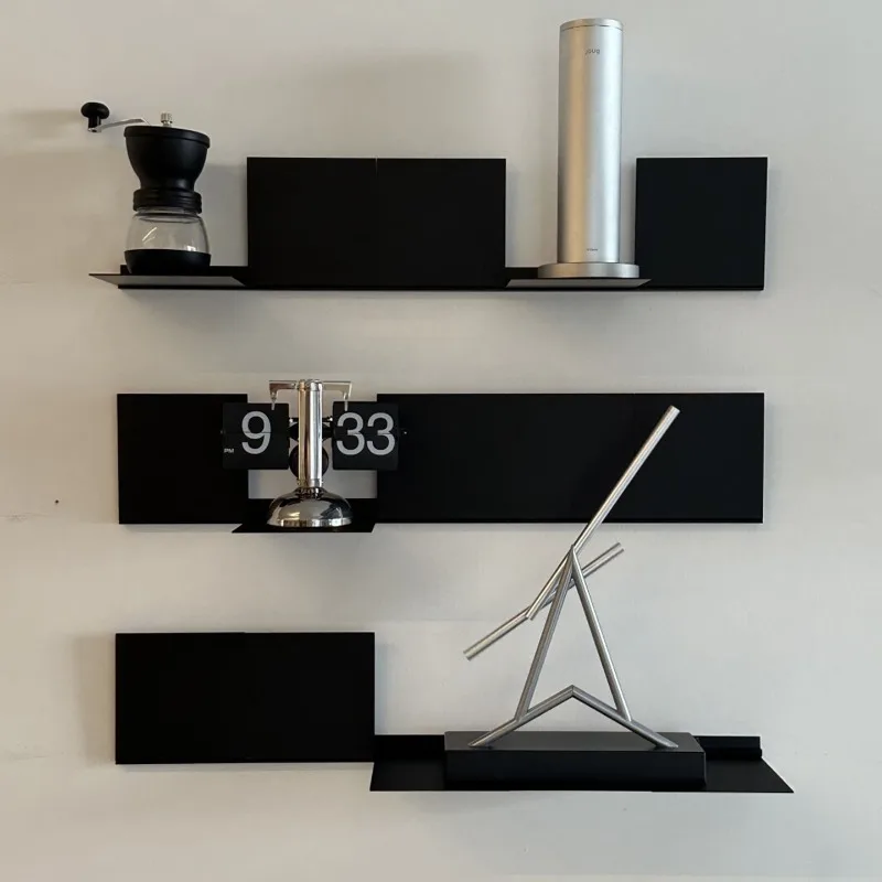 

Minimalist Wall Foldable Magazine Rack Home Floating Organizer Modern Wall Decor for Living Room Space-Saving Storage Solution