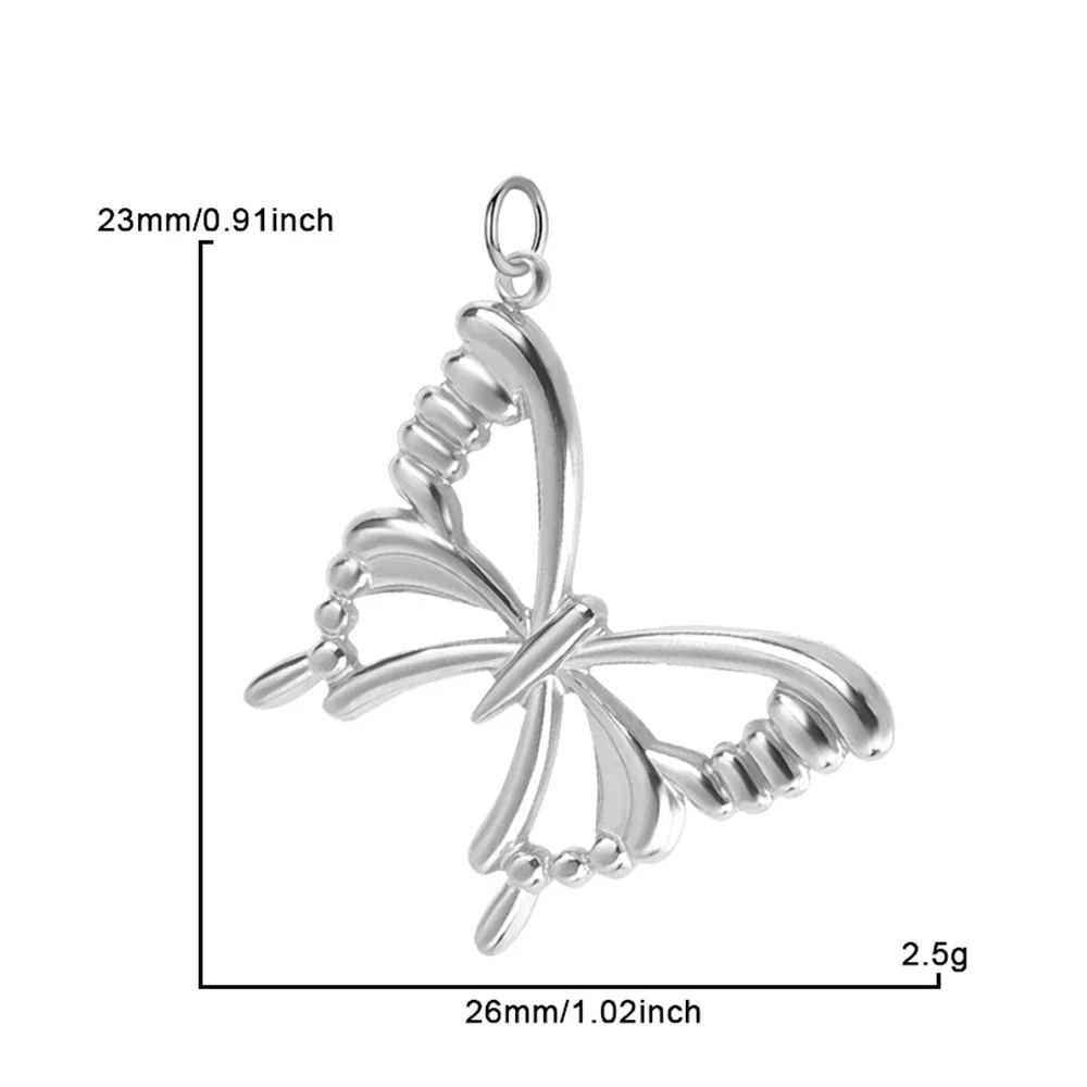 Bohemian Stainless Steel Pendant Bulk Guitar Star Heart Snake Charms Geometric Silver Color Metal Pendant Fashion Jewelry Making