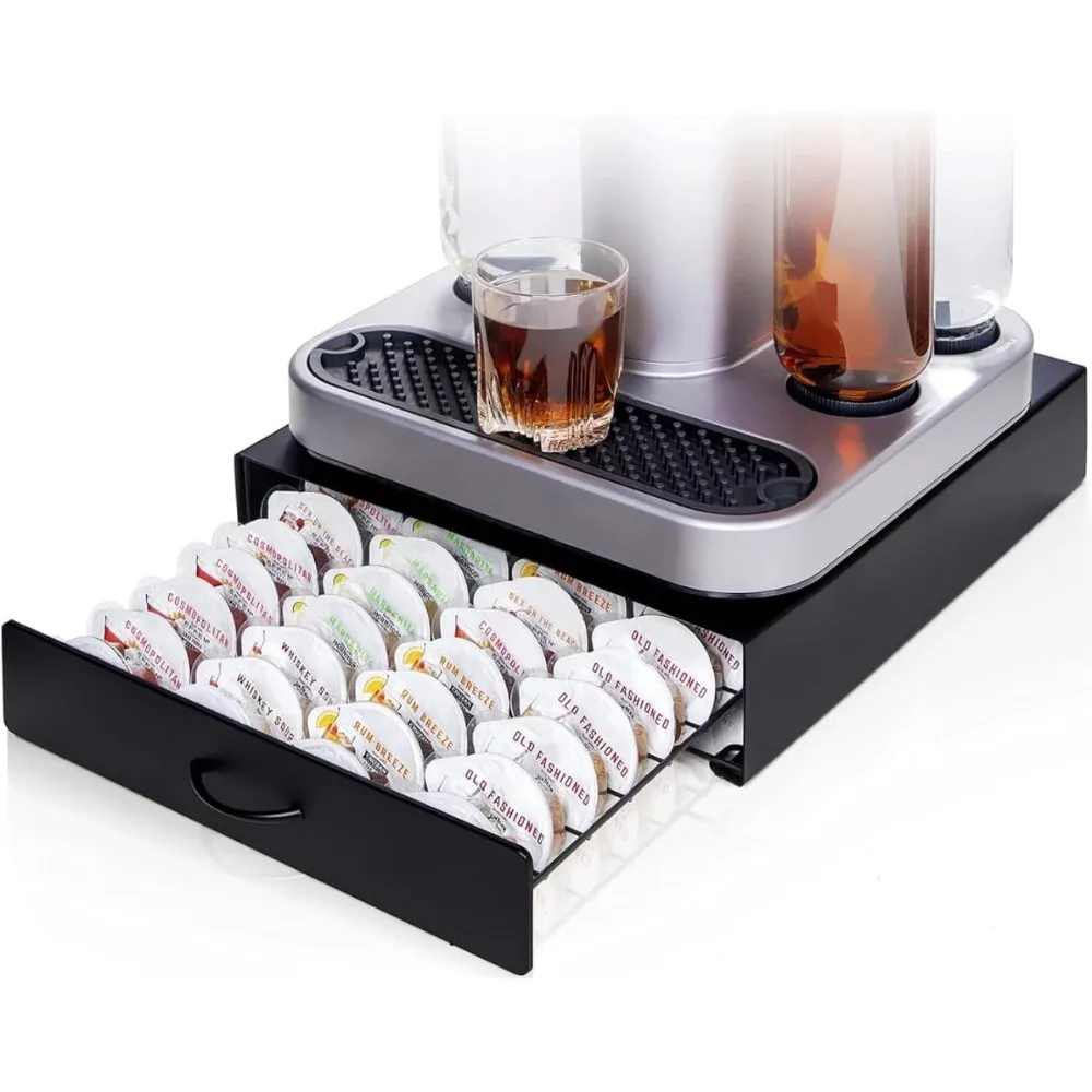 

Stackable Bartesian Pod Holder Organizer for 40 Cocktail Capsules Compatible with BEV Machine