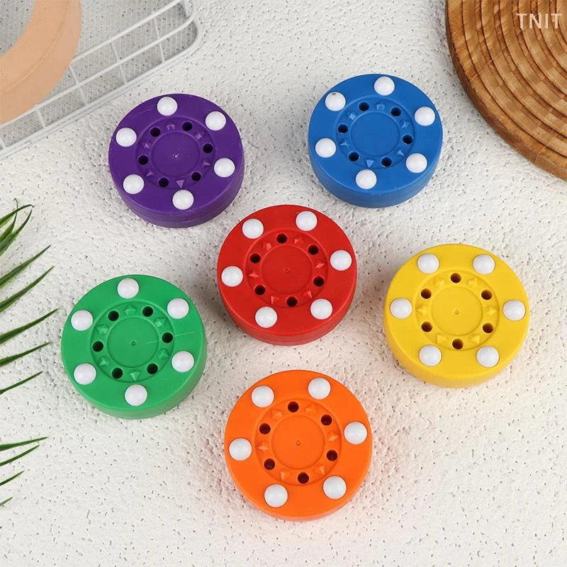 [J] Inline Roller Hockey Training Puck With 6 Balls For Street Hockey Skate Practice Passing Skill Builder
