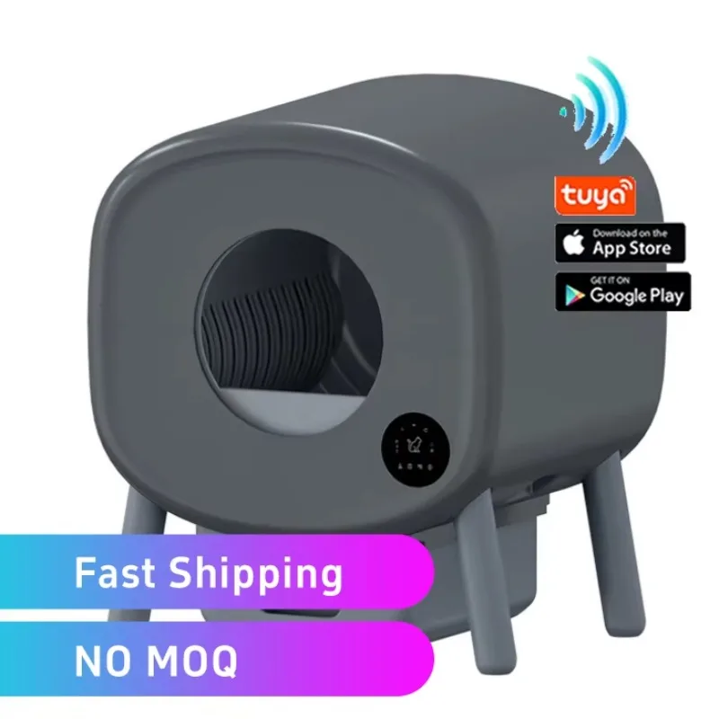 

STLF Low Noise 76L Large Automatic Cat LitterS Box and Accessories APP Detachable Smart Self-Cleaning LitterS Box Cat Toilet San