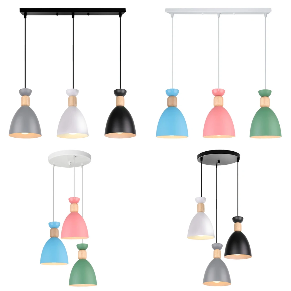 

1/3 Heads Nordic Minimalist Lamps Rustic Industrial Pendant Lights Kitchen Island Lamp Hanging Light Lighting Fixtures