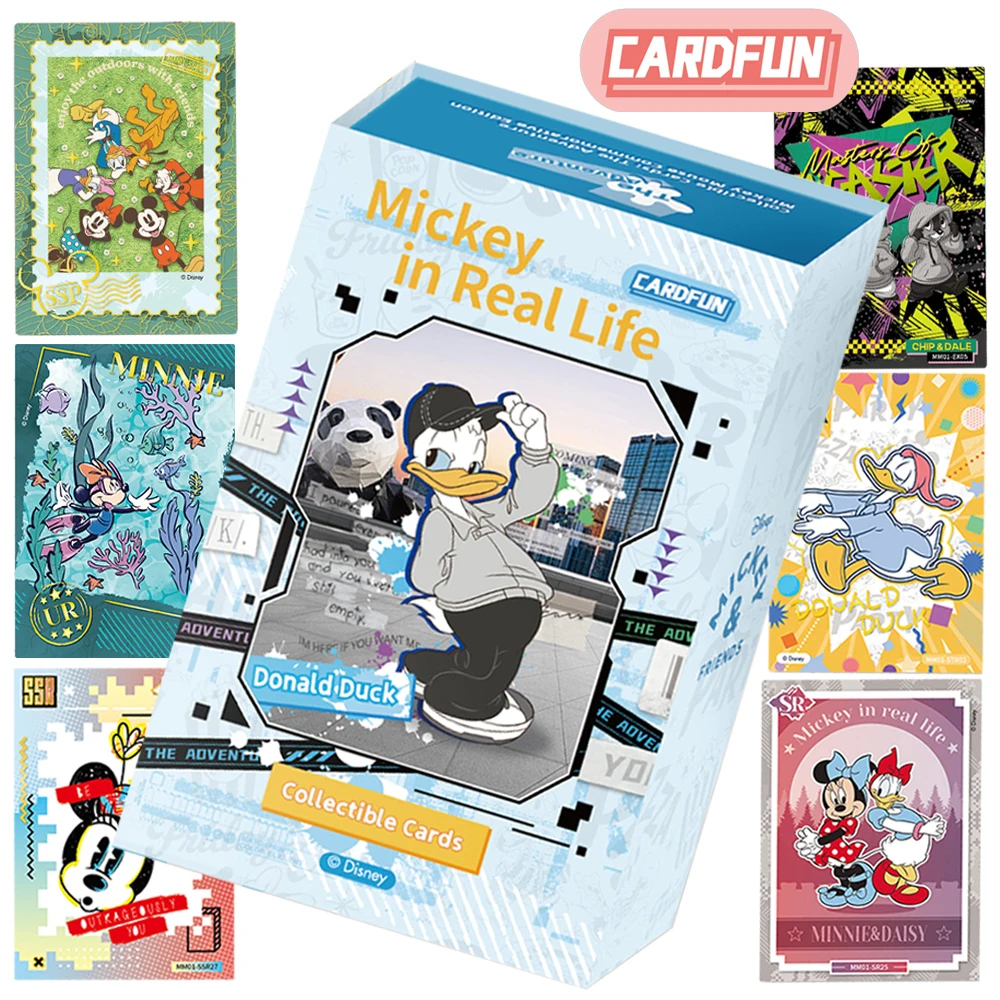 Genuine Card.fun Mickey Mouse Card For Kids Disney Child Animation Goofy Goof Donald Duck Limited Game Collection Card Kids Toys