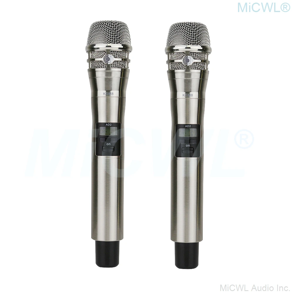 MiCWL Original KSM9 Condenser Capsul Wireless Microphone System ULXD4 Dual KSM8 Dynamic Stage Song 4 Antenna Long Distance