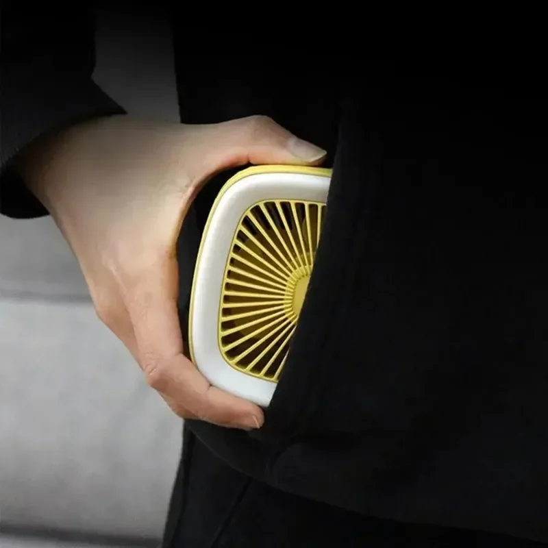 USB перезаряжаемый крутой мини-вентилятор в стиле ретро, вентилятор ТВ-типа, 3 скорости со светодиодной подсветкой, настольный настольный вентилятор