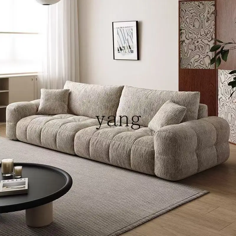 

LTT living room sofa cream style household small apartment French light luxury retro straight row sofa