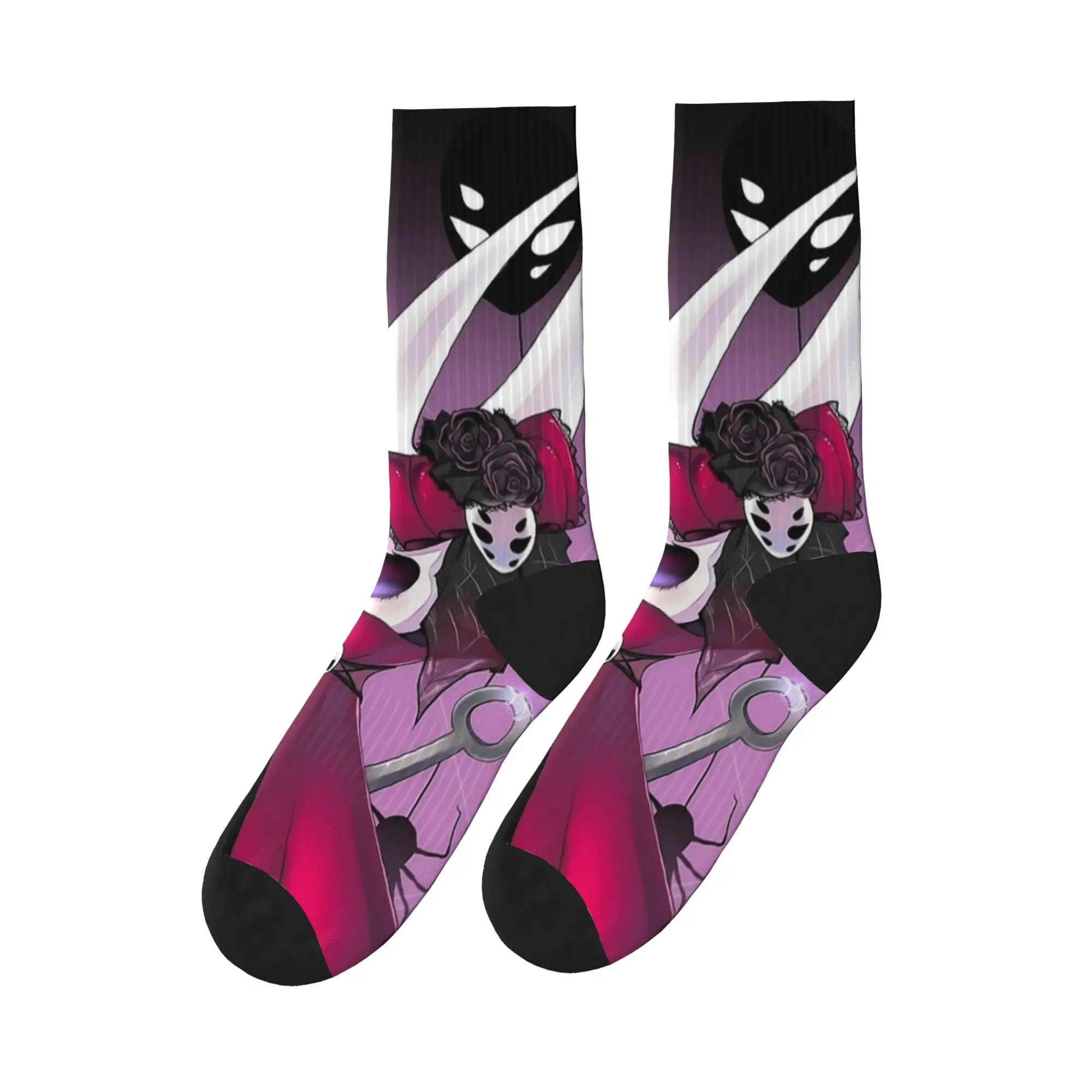 Hornet Hollow Knight Game Gothic Spiders Stockings Fashion Socks Soft Breathable Socks Autumn Skateboard Design Anti Skid Socks