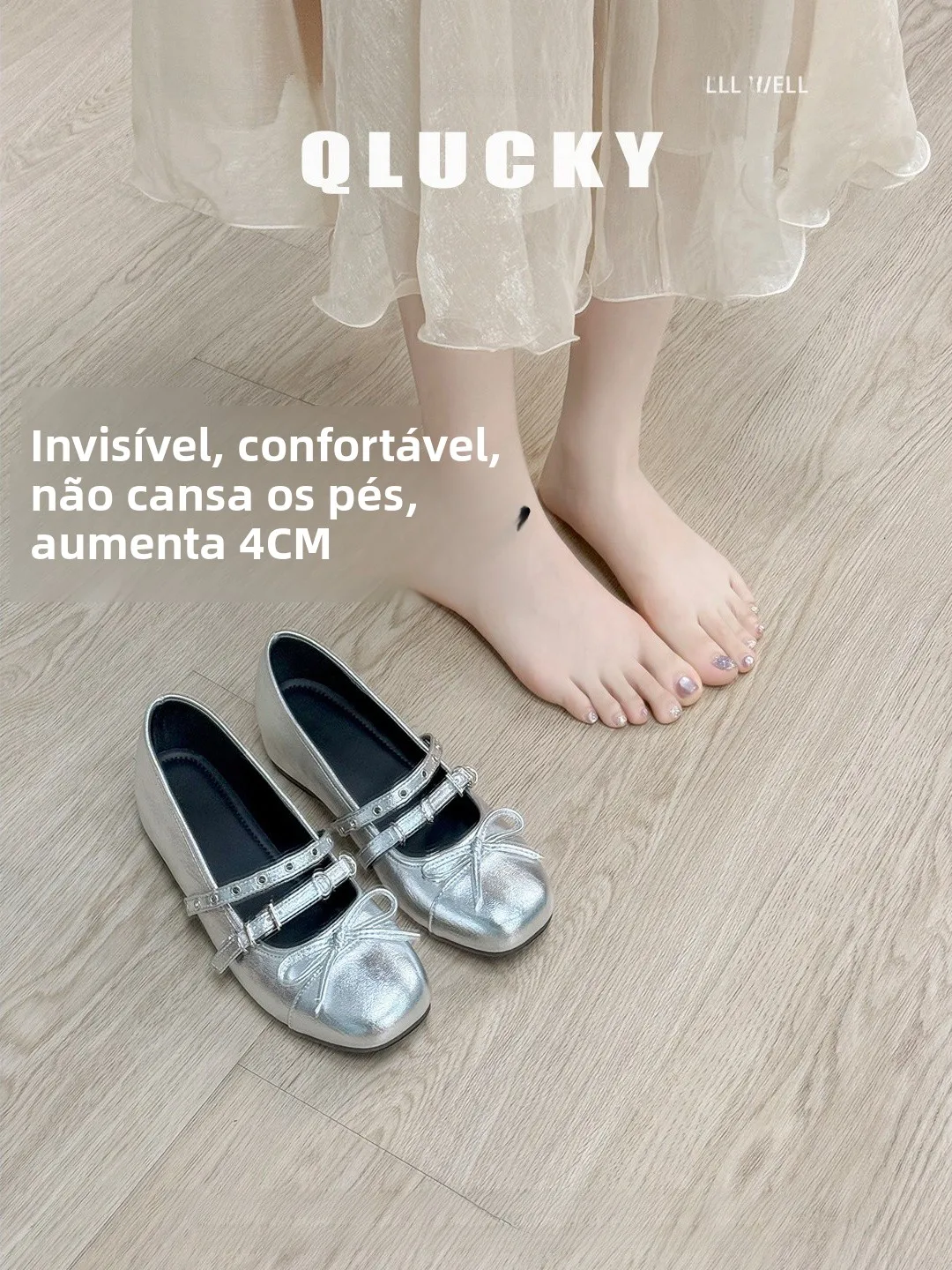 lamb-leather-mary-jane-shoes-women's-spring-summer-beautiful-ballet-style-silver-single-shoes-for-skirts-fashionable-flats