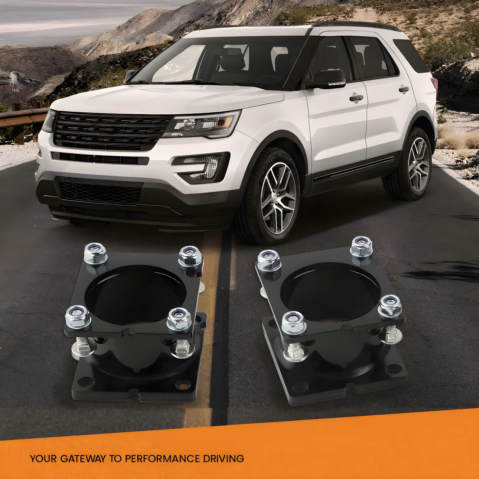 

2.5" Front 1.25" Rear Lift Kit For Ford Explorer 2011 2012 2013 2014 2015-2019