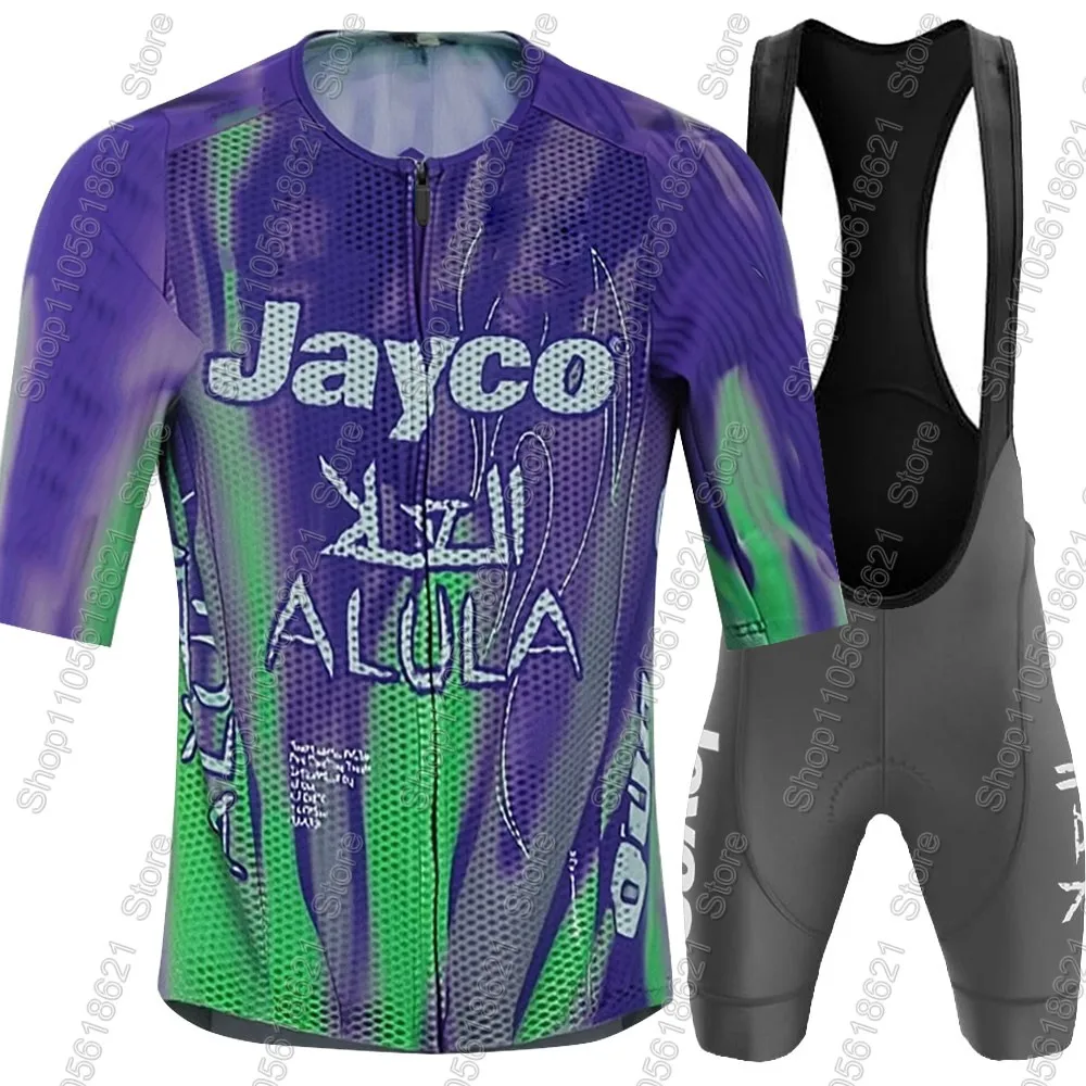 Jayco Alula 2026 Team Cycling Jersey Set Mens France Tour Australia Clothing Road Bike Shirts Suit Bicycle Bib Shorts MTB Wear
