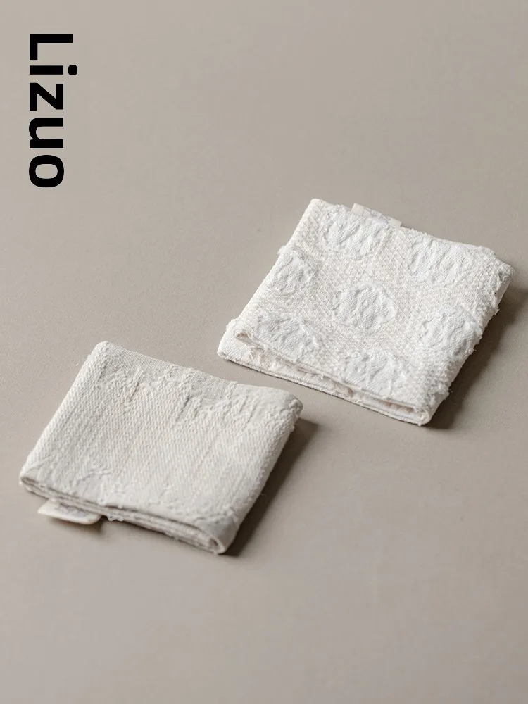 

Handmade Japanese Style Cotton Linen Tea Towel Creative Absorbent Hygienic Wipe Cloth Kung Fu Tea Set Tea Ceremony Accessories