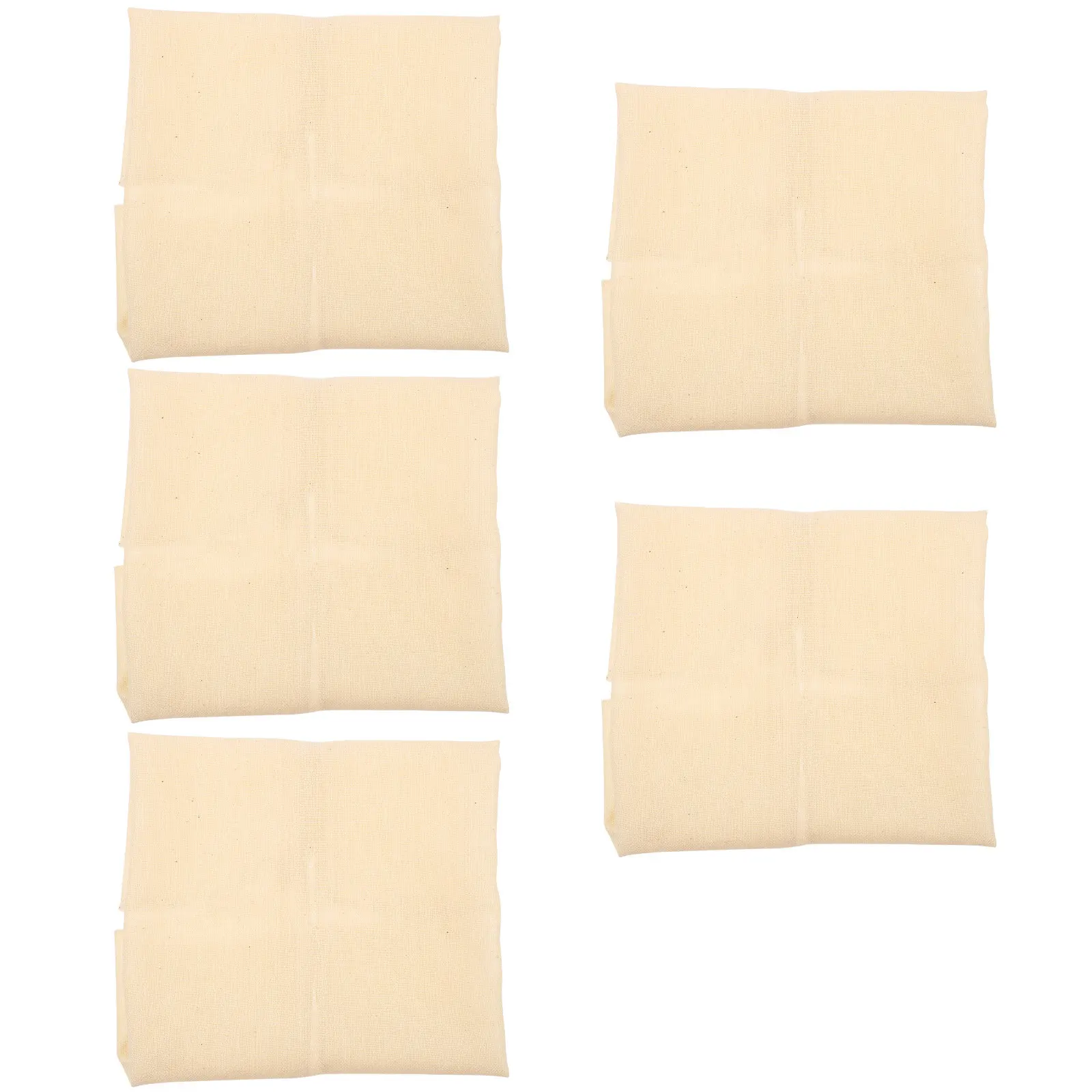 5 paños de gasa de algodón puro reutilizables y lavables para colar queso, yogur griego, kombucha, leche de almendras, sopas y caldos