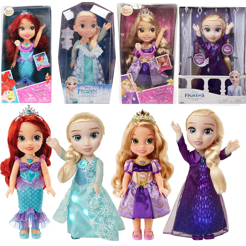 

Original Disney Princess Sing and Shimmer Collection Salon Doll Princess Frozen Elsa Musical Doll Collectible Doll for Girl Gift