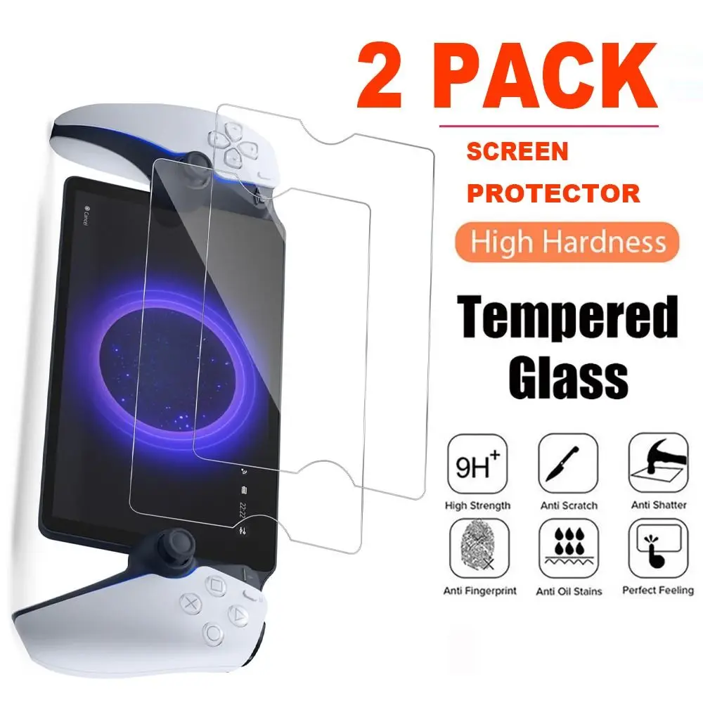 2pcs Game Accessories Screen Protector Handheld Console HD Protective Film 8 inch Arc Edge for Sony PlayStation Portal