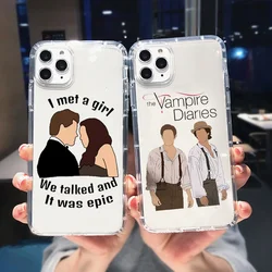 The Vampire Diaries Phone Case for IPhone 15 13 12 11 Pro Max X XR XS MAX 7 8 14 Plus SE2 Fashion Soft Silicone Shockproof Cover