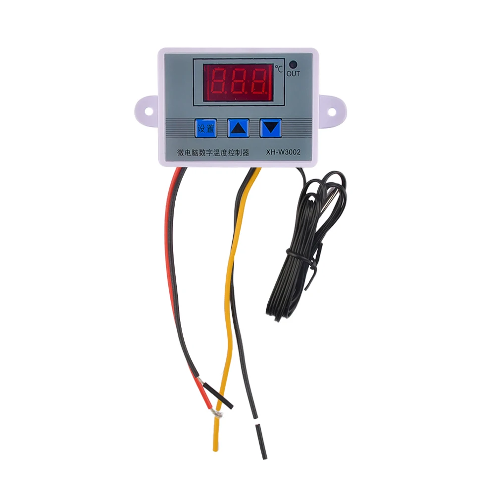 XH-W3002 Temperature Controller AC110V-220V DC12V/24V LED Digital Control Thermostat Microcomputer Switch Thermoregulator Sensor