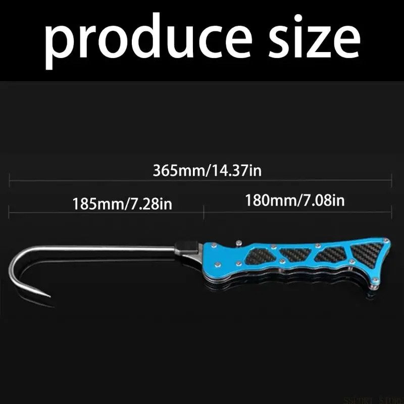 U2JB Faltbare Angelhaken Remover Angelhaken Werkzeug Mit Carbon Fiber Für Salzwasser Und Süßwasser Angler Angeln – Detail 6