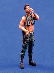Unassambled 1/35 US Drinking in Vietnam War Historical Resin kit miniature model Unpainted