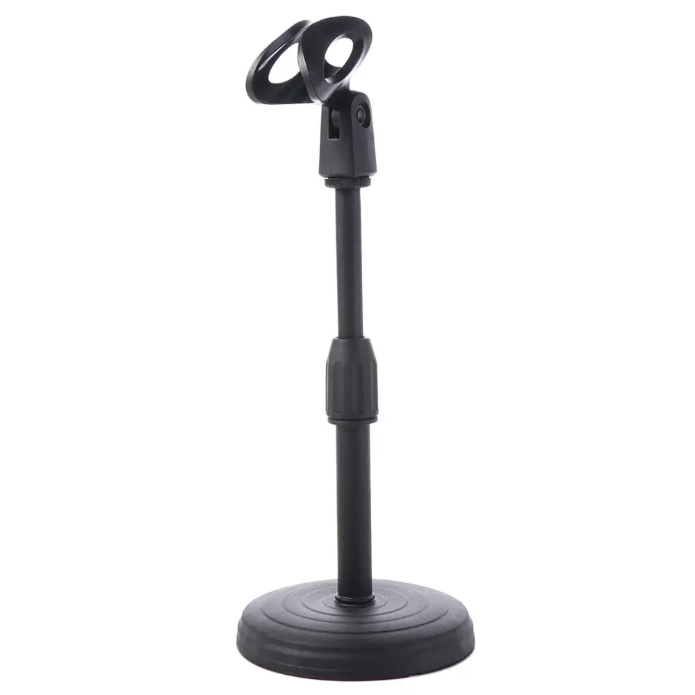 360° Rotating Recording Microphone Holder Sturdy Universal Mini Desk Microphone Stand Extendable Adjustable