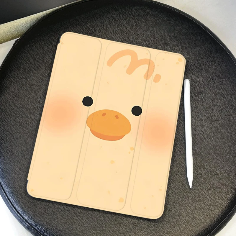 Ipad Accessories Detachable Cover for Ipad 9 Generation Case IPad Air 5 Air 4 10.9 2018 9.7 5/6th Air 2/3 10.5 Yellow Duck Shell