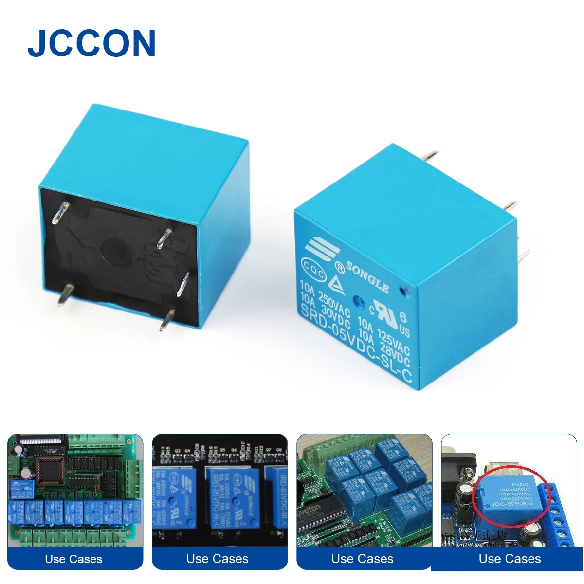 10Pcs Relay 5PIN SRD-03VDC-SL-C SRD-05VDC-SL-C SRD-09VDC-SL-C SRD-12VDC-SL-C 12V 24V 48V 250VAC Relays