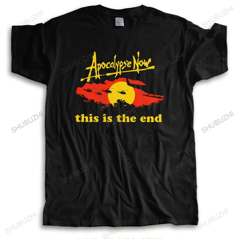 80s Film Apocalypse Now Movie Tshirt Men Crewneck Short Sleeve This is The End Vietnam War Congo T-shirt  Cotton Tee Shirts