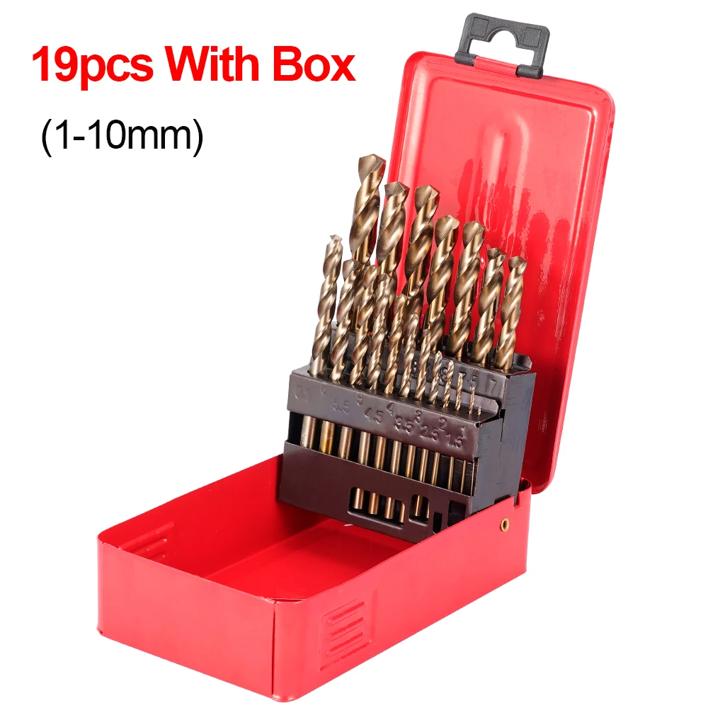 Hohe Quatity HSS-Co M35 Kobalt Gerade Schaft Twist Bohrer Power Werkzeug Zubehör Für Metall Edelstahl Bohren