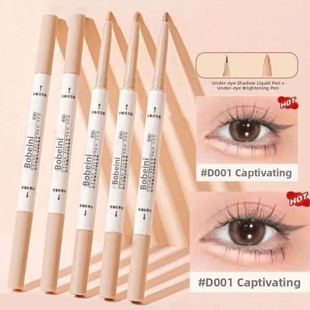 Crayon à paupières pailleté nacré double embout, crayon imperméable pour les paupières, crayon pour les paupières brillant, crayon pour les yeux, maquillage des yeux