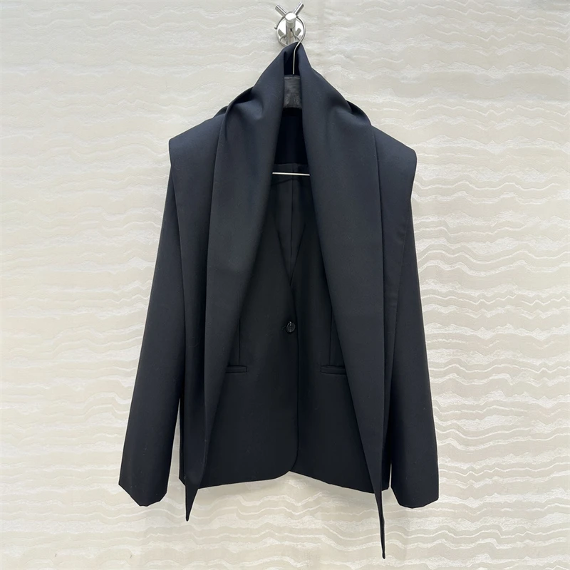 

Women's jacket New autumn 2025 one button slim fit long sleeved top wool blend women's suit jacket Women's blazer y2k outerwears