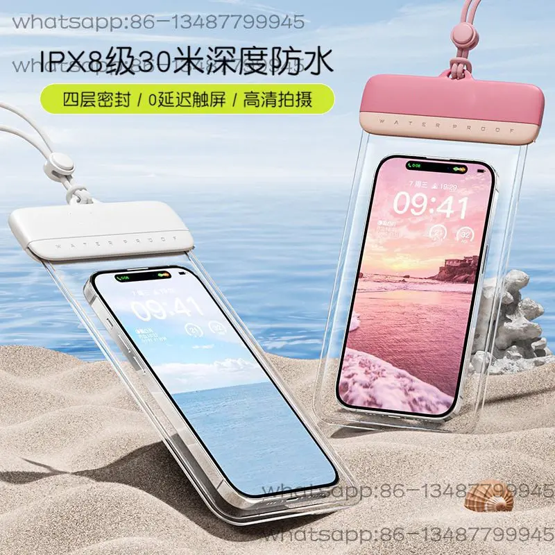 

Mobile Phone Waterproof Bag with Touch Screen Swimming Specific 7.2-inch Mobile Phone Waterproof Cover